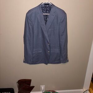 Lauren Ralph Lauren Blue Linen Blazer